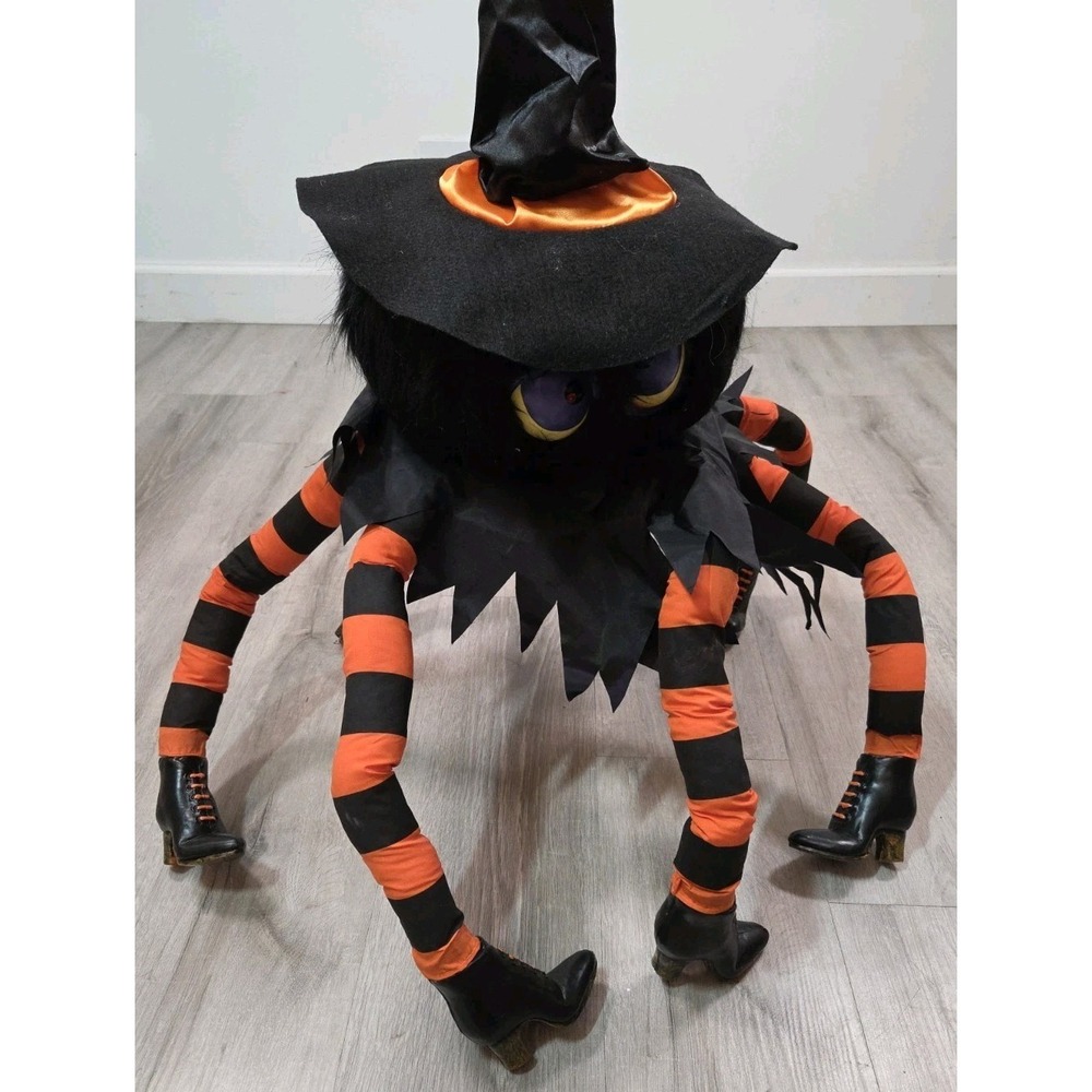 Vintage Big Kooky Witch Spider 32"‎ Halloween Decoration Mario Chiodo Tested